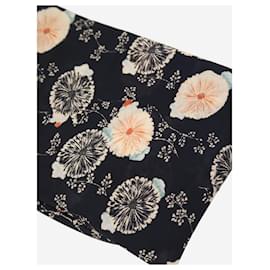 Ulla Johnson-Black floral printed scarf-Black