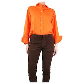 Frame Denim-Orange cotton shirt - size S-Orange