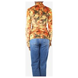 Nanushka-Camisa estampada em veludo multicolor - tamanho XS-Multicor