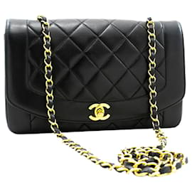 Chanel-BLACK VINTAGE 1991-1994 Diana bag-Black