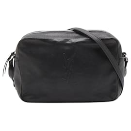 Saint Laurent-Bolsa preta para câmera Lou-Preto