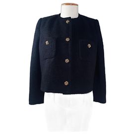 Ba&Sh Veste Meredith Lady Tweed Noir Noir