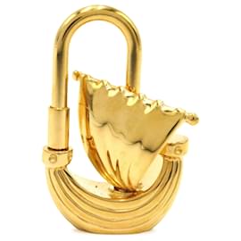 Hermès-Charme Hermes Gold L'Air De Paris Veleiro Cadena Lock-Dourado