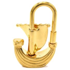 Hermès-Charme Hermes Gold L'Air De Paris Veleiro Cadena Lock-Dourado