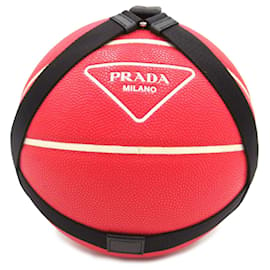 Prada-Prada Red Logo Basketball-Red,Other