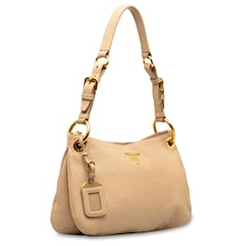 Prada-Tracolla Prada Brown Vitello Daino-Marrone,Beige