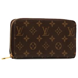 Louis Vuitton-Louis Vuitton Brown Monogram Zippy Wallet-Braun