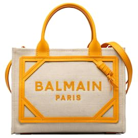 Balmain-Balmain – B-Army-Tasche aus braunem Canvas-Braun,Beige,Andere