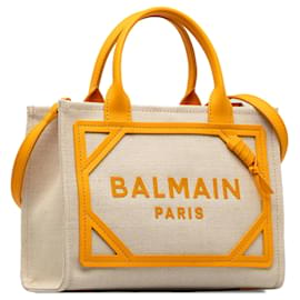 Balmain-Balmain – B-Army-Tasche aus braunem Canvas-Braun,Beige,Andere