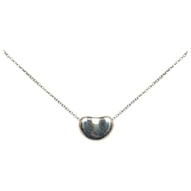Tiffany & Co-Collar con colgante de frijol de plata Tiffany-Plata