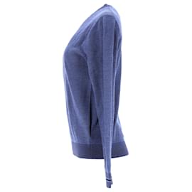 Tommy Hilfiger-Pull à col rond en micro-tricot pour hommes-Bleu