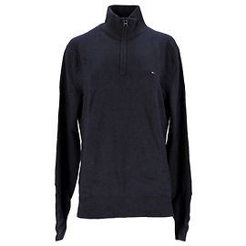 Tommy Hilfiger Mens Half Zip High Neck Jumper Navy blue