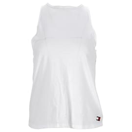 Tommy Hilfiger-Camiseta sin mangas con tirantes cruzados para mujer-Blanco