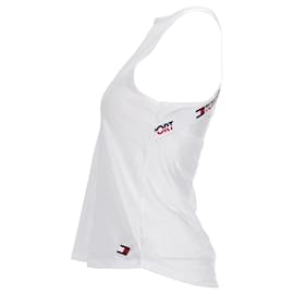 Tommy Hilfiger-Womens Crossover Straps Tank Top-White
