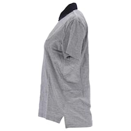 Tommy Hilfiger-Poloshirt aus Baumwolle mit Kontrastkragen und normaler Passform für Herren-Grau