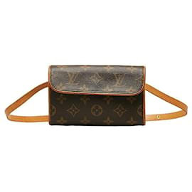 Louis Vuitton-Louis Vuitton Monogram Pochette Florentine Canvas Belt Bag M51855 in Good condition-Other