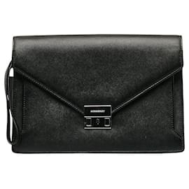 Burberry-Saffiano Leather Clutch-Other