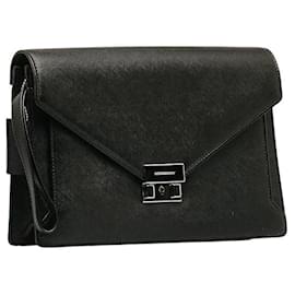 Burberry-Saffiano Leather Clutch-Other