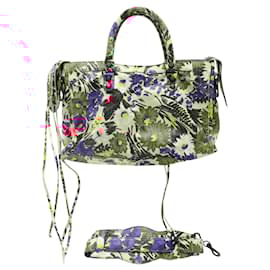 Balenciaga-Balenciaga Floral Print Motocross City Satchel-Other