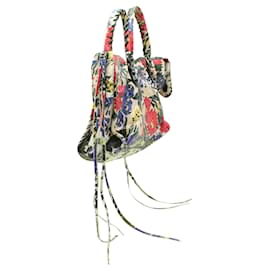 Balenciaga-Balenciaga Floral Print Motocross City Satchel-Other