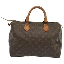 Louis Vuitton-Louis Vuitton Monogram Speedy 30 Bolsa de mão M41526 Autenticação de LV 67570-Monograma