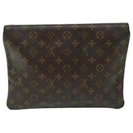 Louis Vuitton-LOUIS VUITTON Monogram Pochette Priant Clutch Bag M51805 LV Auth yk10894-Monogram