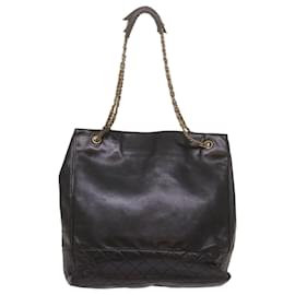 Chanel-CHANEL Borsa a tracolla con catena Pelle Nera CC Auth bs12354-Nero