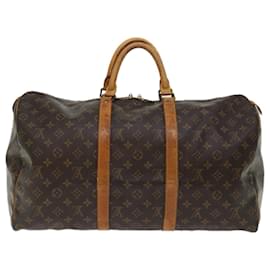 Louis Vuitton-Louis Vuitton-Monogramm Keepall 50 Boston Bag M.41426 LV Auth 55226-Monogramm
