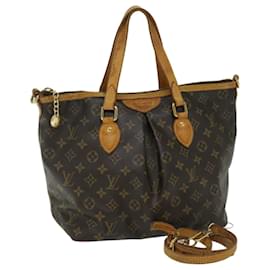 Louis Vuitton-Bolso tote Palermo PM con monograma de LOUIS VUITTON 2camino M40145 LV Auth 67300-Monograma