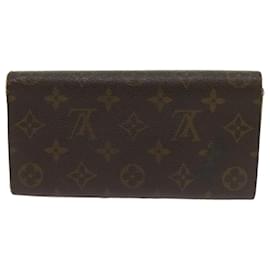 Louis Vuitton-LOUIS VUITTON Pochette con monogramma Porte Monnaie Credit Wallet M61725 LV Aut 67250-Monogramma
