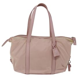 Prada-PRADA Handtasche Nylon Pink Auth 67218-Pink