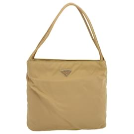 Prada-Prada Tote Bag Nylon Bege Auth 67415-Bege