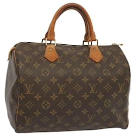 Louis Vuitton-Louis Vuitton Monogram Speedy 30 Hand Bag M41526 LV Auth yk10882-Monogram