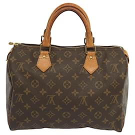 Louis Vuitton-Louis Vuitton Monogram Speedy 30 Hand Bag M41526 LV Auth yk10882-Monogram