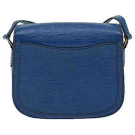 Louis Vuitton-LOUIS VUITTON Epi Saint Cloud GM Shoulder Bag Blue M52195 LV Auth 67452-Blue