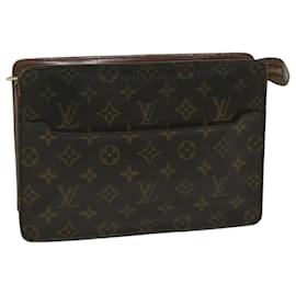 Louis Vuitton-Bolso de mano con monograma Pochette Homme de LOUIS VUITTON M51795 LV Auth 67523-Monograma