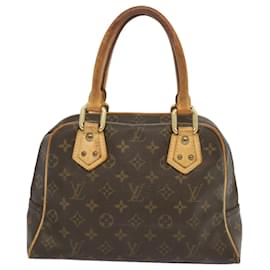 Louis Vuitton-LOUIS VUITTON Monogram Manhattan PM Hand Bag M40026 LV Auth yk10983-Monogram