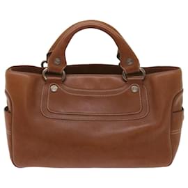 Céline-CELINE Boogie bag Hand Bag Leather Brown Auth yk10889-Brown