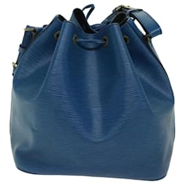 Louis Vuitton-Bolsa de ombro LOUIS VUITTON Epi Petit Noe azul M44105 LV Auth fm3234-Azul