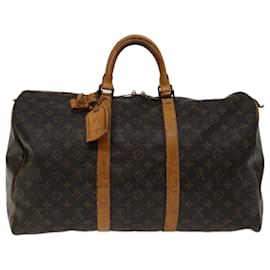 Louis Vuitton-Louis Vuitton-Monogramm Keepall 50 Boston Bag M.41426 LV Auth 52878-Monogramm