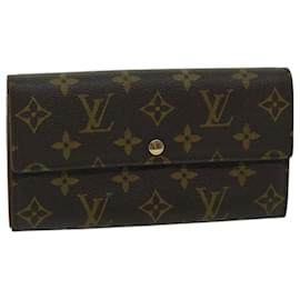 Louis Vuitton-Cartera de crédito Porte Monnaie Credit Wallet M de LOUIS VUITTON con monograma61725 Auth yk10884-Monograma