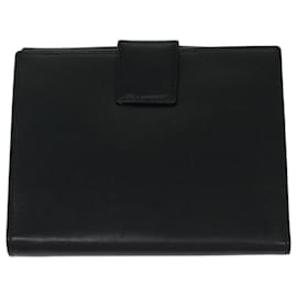 Prada-PRADA Wallet Leather Black Auth 67559-Black