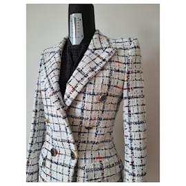 Alexandre Vauthier-Giacca blazer in tweed di cotone da donna di Alexandre Vauthier-Bianco