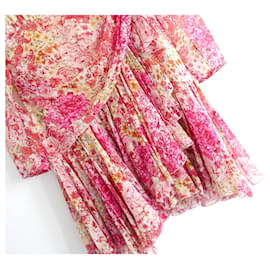 Giambattista Valli-Giambattista Valli Spring 2019  Floral Silk Dress-Pink