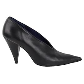 Céline-Leather Heels-Black