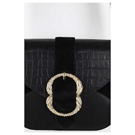 SéZane-This shoulder bag features a leather body-Black
