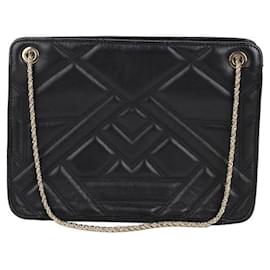 SéZane-Leather shoulder bag-Black