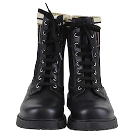 Fendi-Fendi Black Rockoko Combat Boots-Black