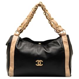 Chanel-Bolsa de ombro Chanel Olsen preta-Preto