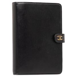 Chanel-Couverture de cahier Chanel CC noire-Noir